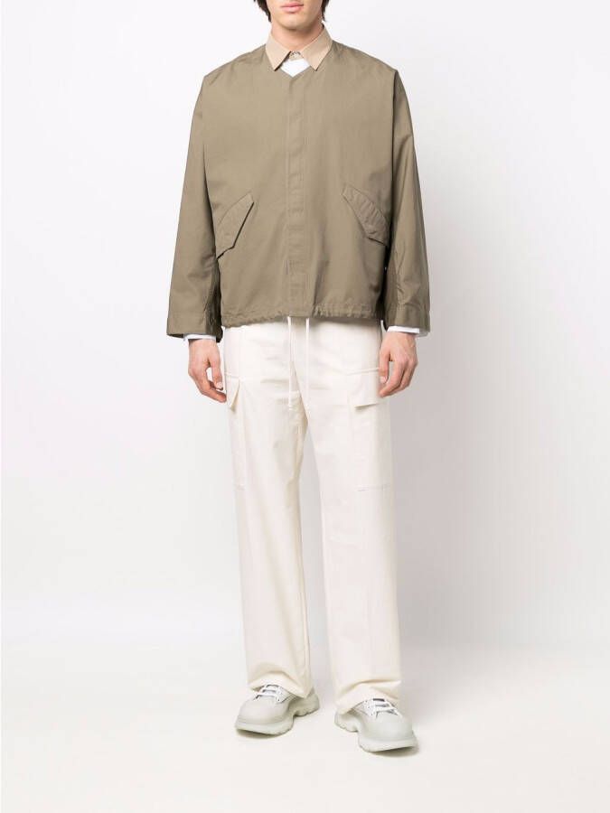Jil Sander Broek met cargo zak Beige