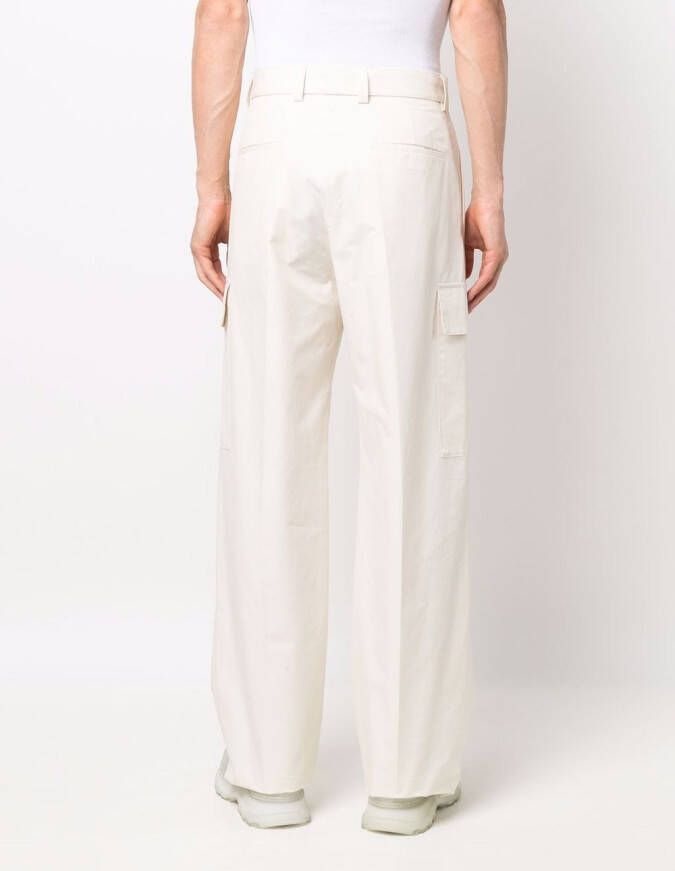 Jil Sander Broek met cargo zak Beige