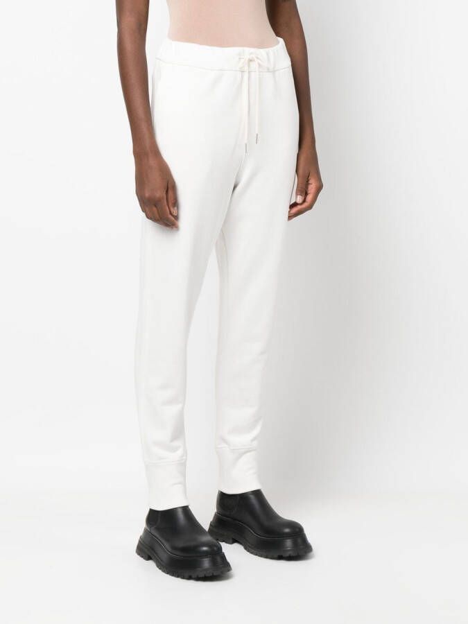Jil Sander Broek met geborduurd logo en trekkoord Wit