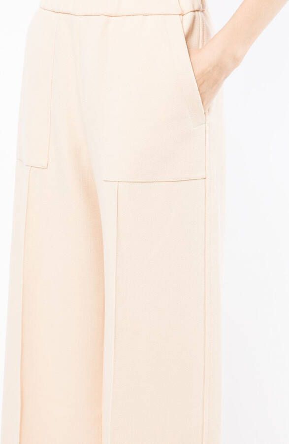 Jil Sander Broek met wijde pijpen Beige
