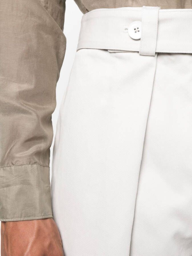 Jil Sander Broek met wijde pijpen Grijs