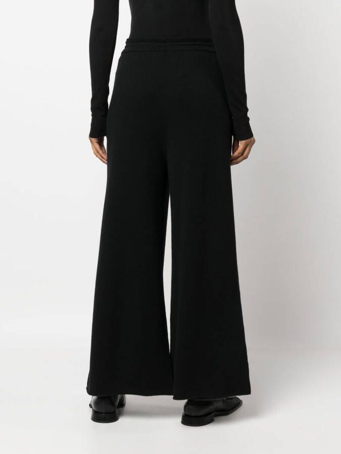 Jil Sander Broek met wijde pijpen Zwart