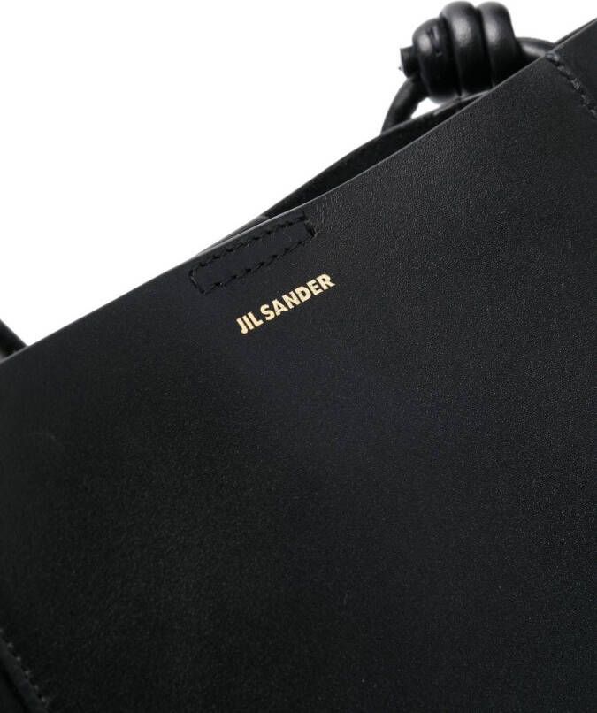 Jil Sander Bucket-tas met logoprint Zwart