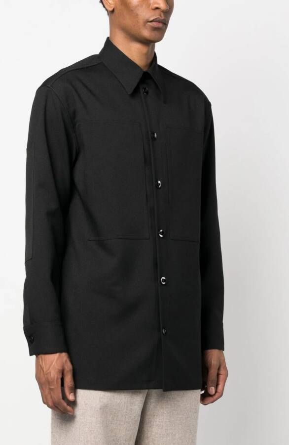 Jil Sander Button-up overhemd Zwart