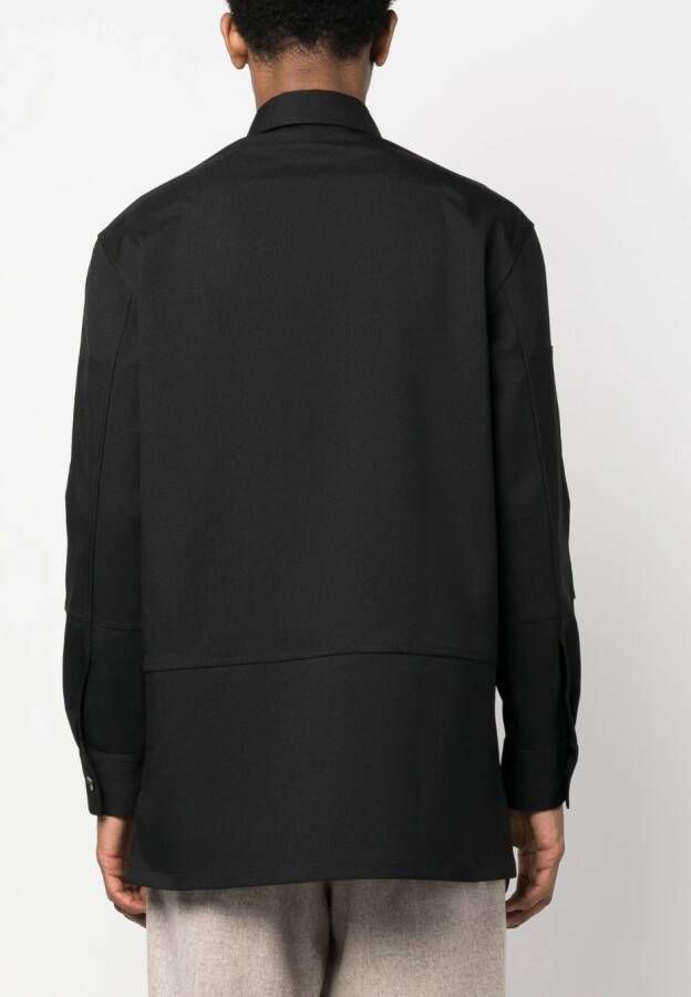 Jil Sander Button-up overhemd Zwart