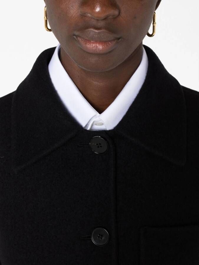 Jil Sander Button-up shirtjack Zwart