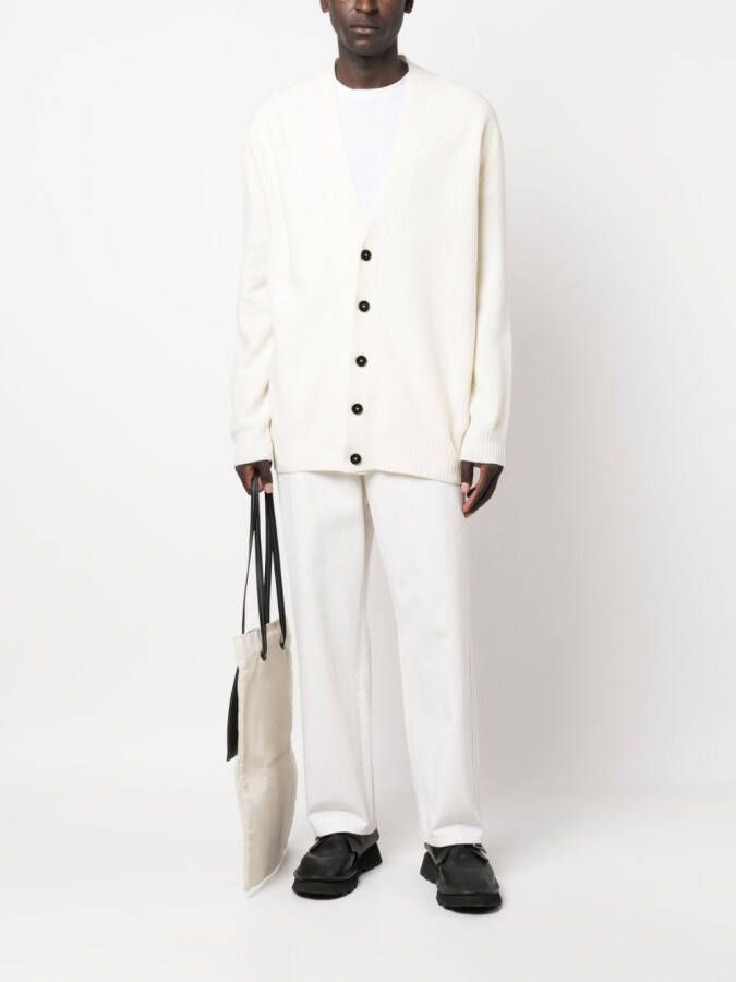 Jil Sander Button-up vest Beige