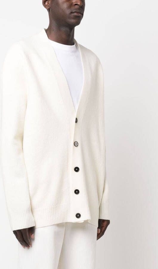 Jil Sander Button-up vest Beige