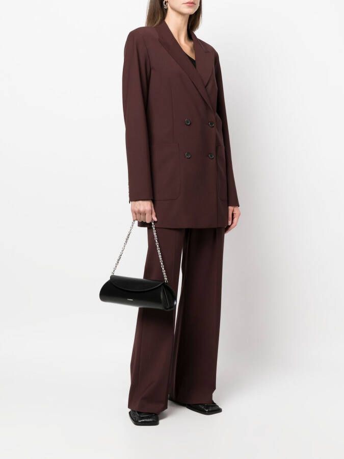 Jil Sander Cannolo schoudertas Zwart