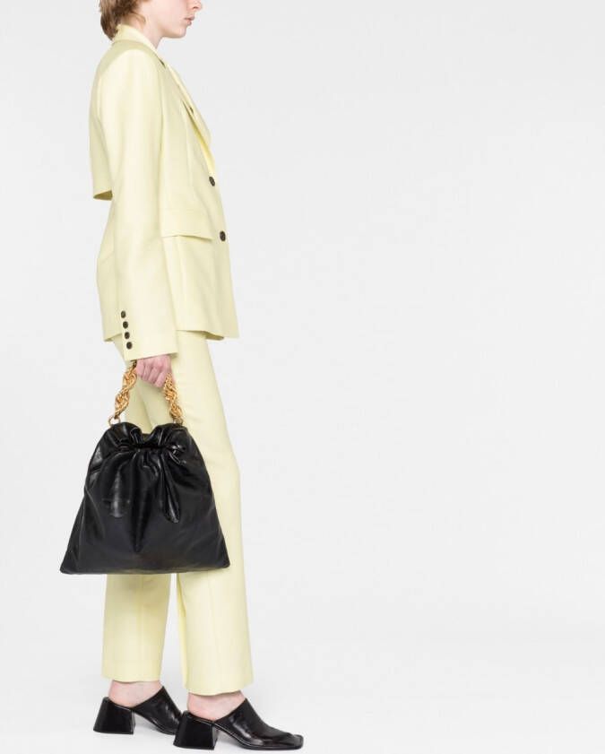 Jil Sander Shopper met kettinghengsel Zwart