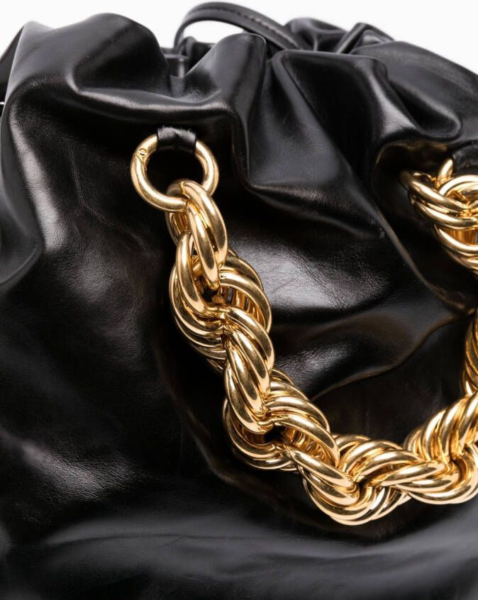 Jil Sander Shopper met kettinghengsel Zwart