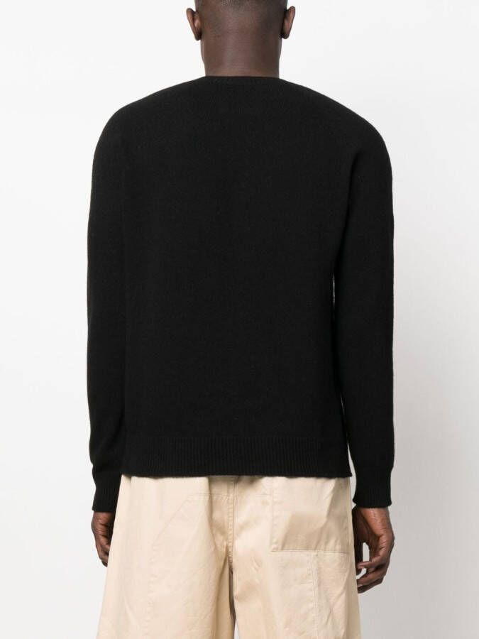 Jil Sander Trui met ronde hals Zwart