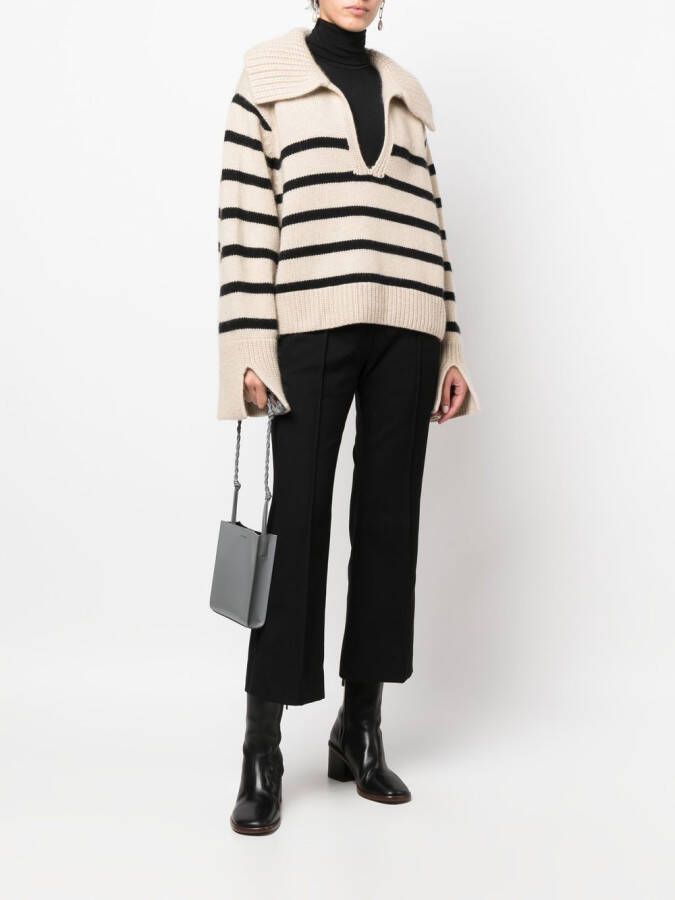 Jil Sander Cropped broek Zwart