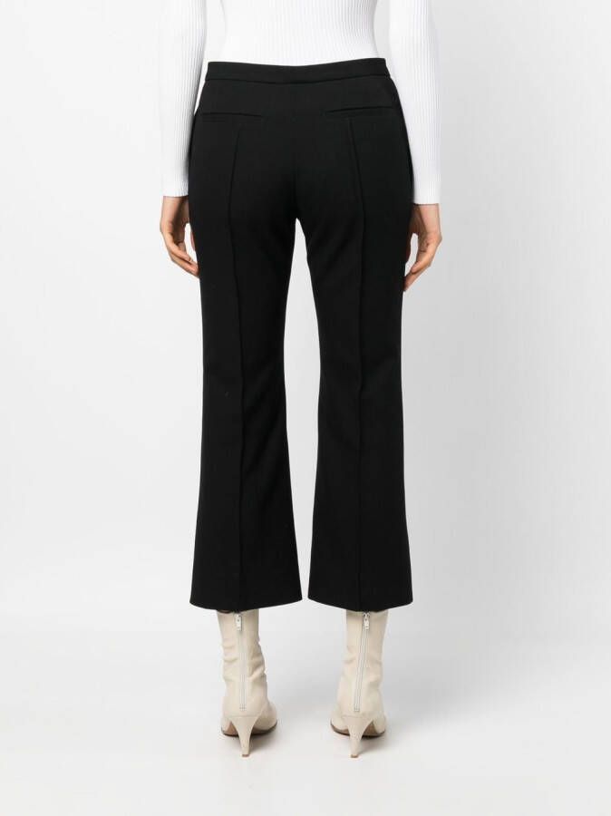 Jil Sander Cropped pantalon Zwart