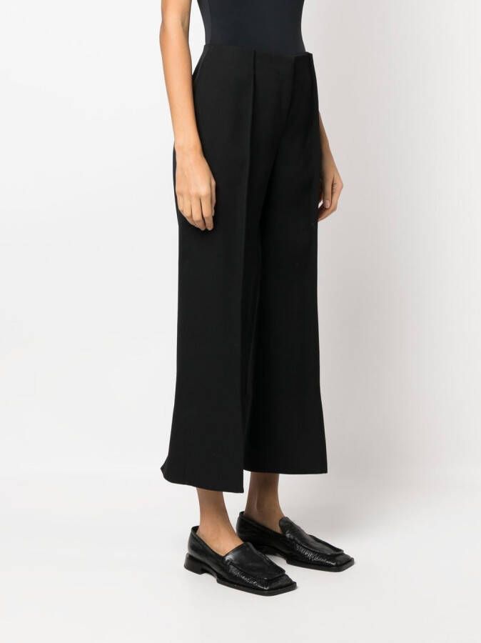 Jil Sander Broek met wijde pijpen Zwart