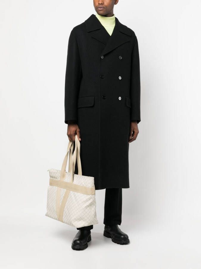 Jil Sander Jas met dubbele rij knopen Zwart