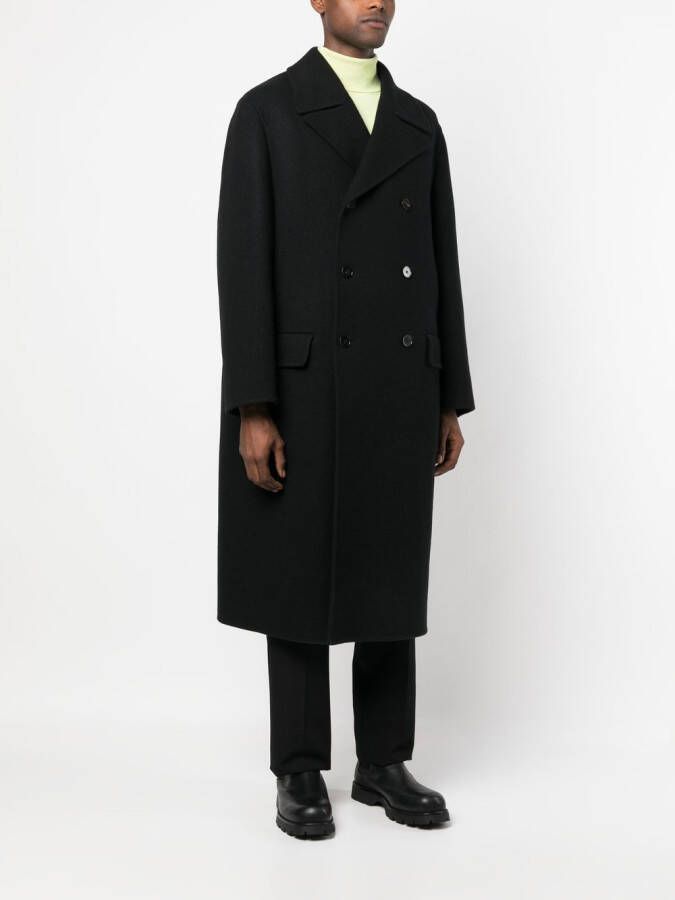 Jil Sander Jas met dubbele rij knopen Zwart