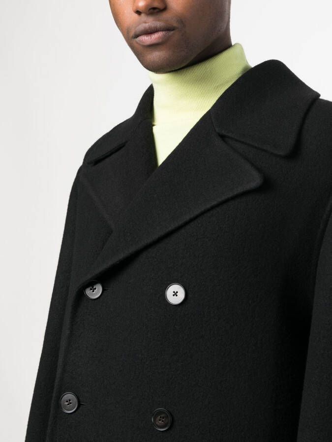 Jil Sander Jas met dubbele rij knopen Zwart
