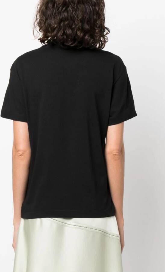 Jil Sander Drie T-shirts met logopatch Wit