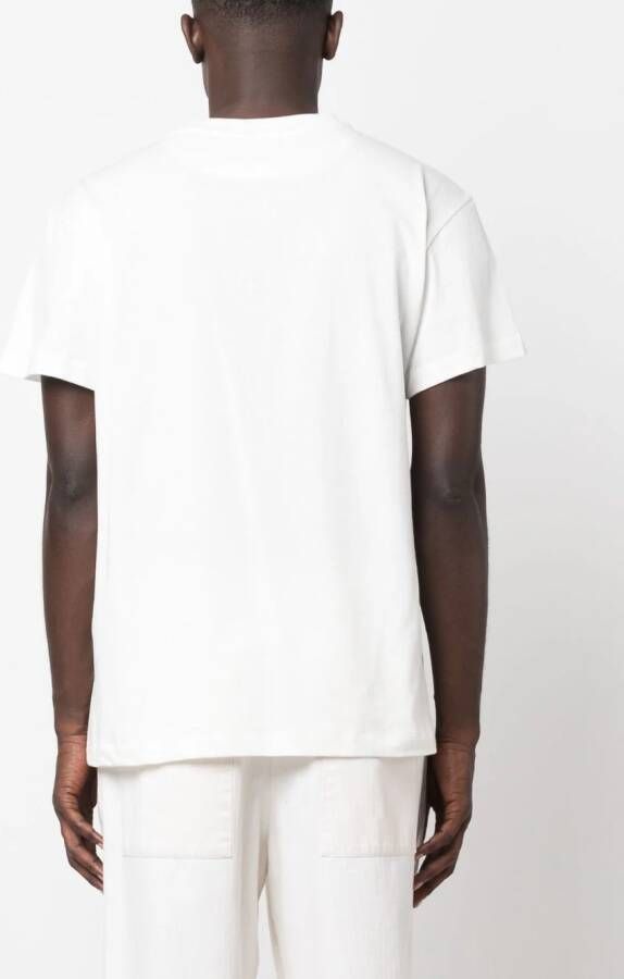 Jil Sander Drie T-shirts met logoprint Wit