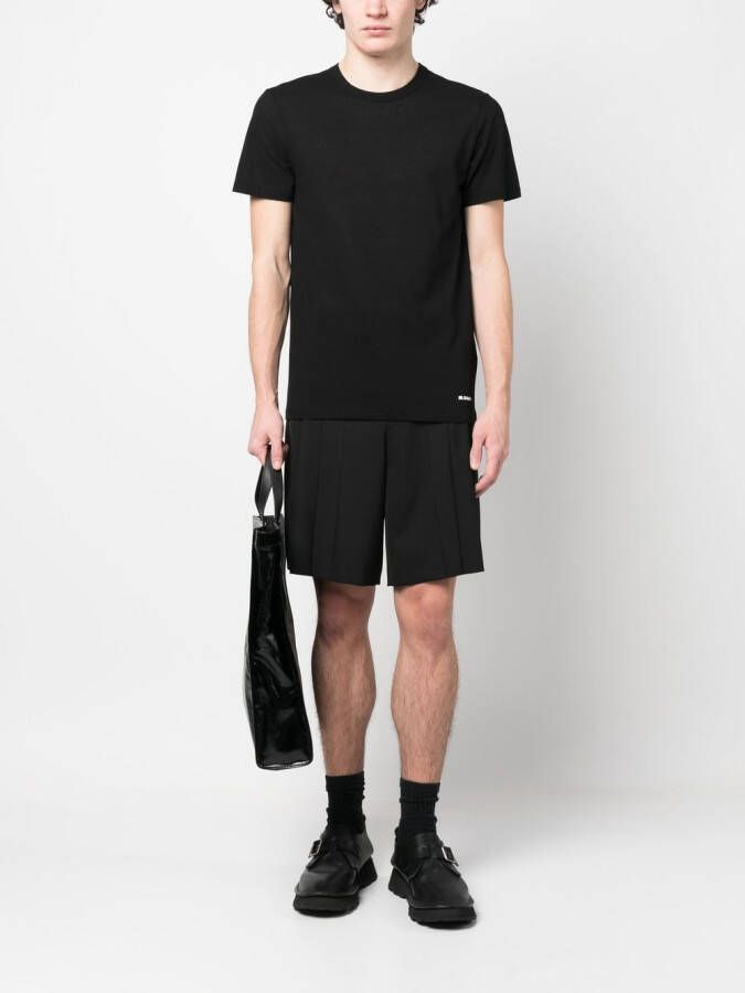 Jil Sander Effen T-shirt Zwart