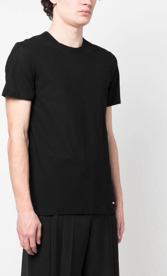 Jil Sander Effen T-shirt Zwart