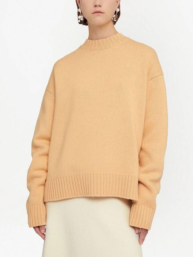 Jil Sander Trui met extra lange mouwen Oranje