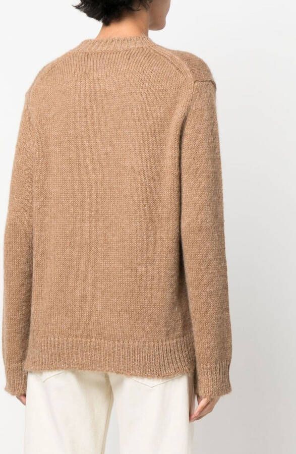Jil Sander Gebreide trui Bruin