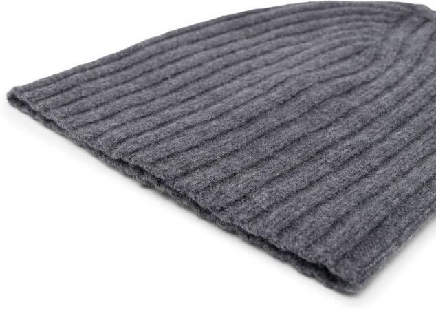 Jil Sander Geribbelde muts Grijs