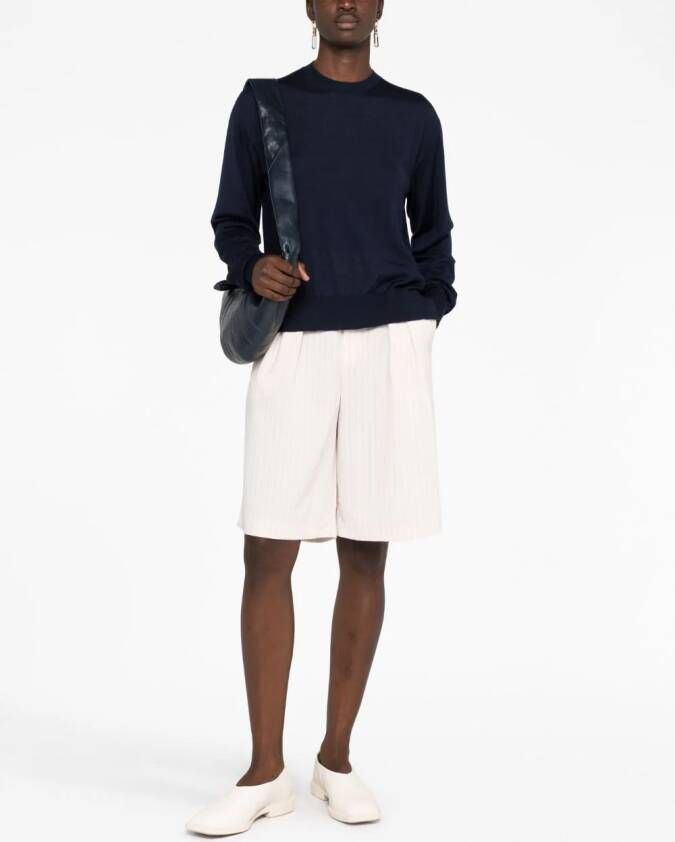 Jil Sander Geribbelde trui Blauw