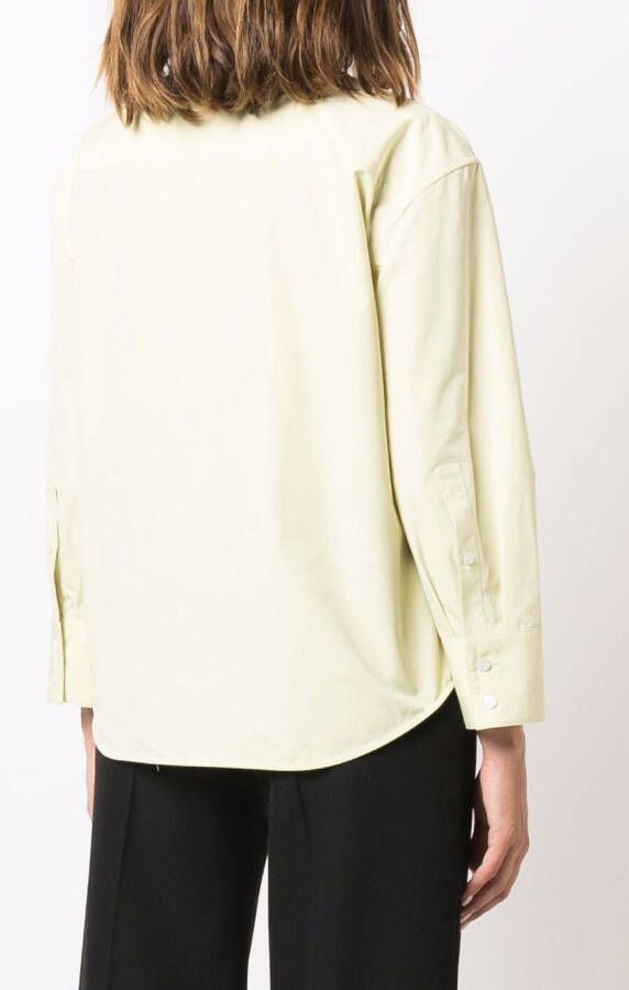 Jil Sander Getailleerde blouse Groen