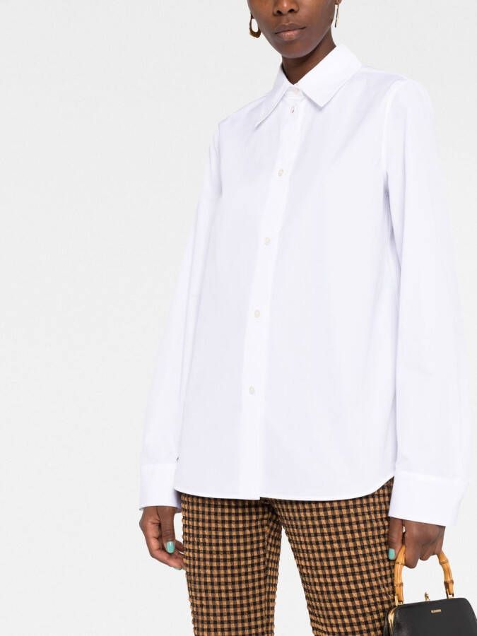 Jil Sander Getailleerde blouse Wit