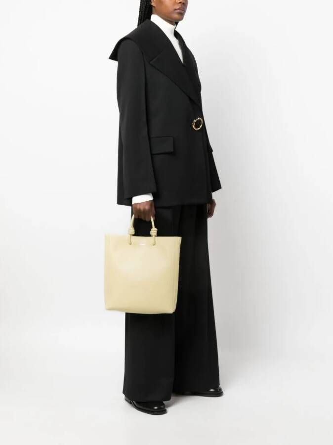 Jil Sander Giro leren crossbodytas Geel