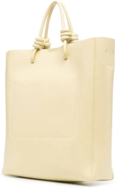 Jil Sander Giro leren crossbodytas Geel