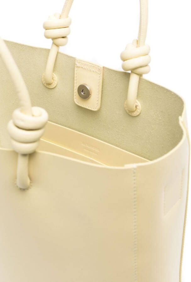 Jil Sander Giro leren crossbodytas Geel