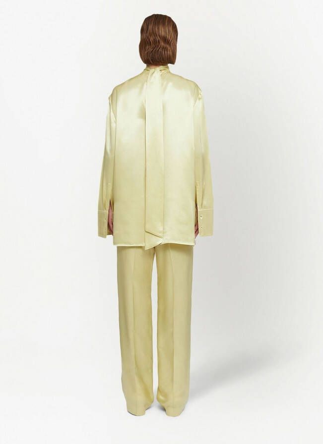 Jil Sander Glanzende broek Beige