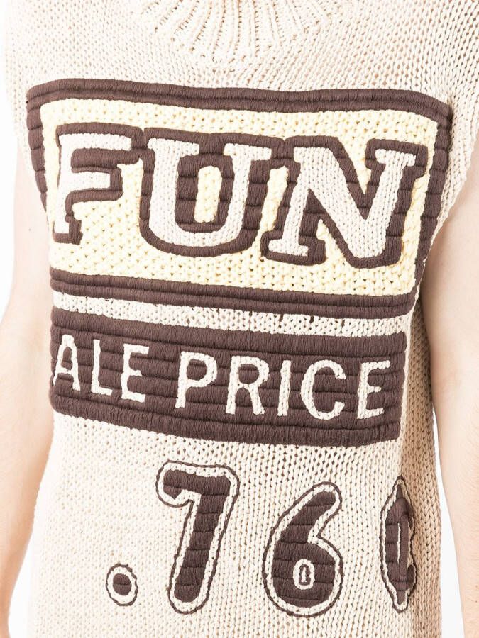 Jil Sander Grofgebreid vest Beige