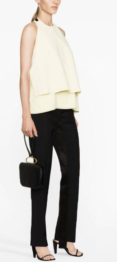 Jil Sander Top met open rug Geel