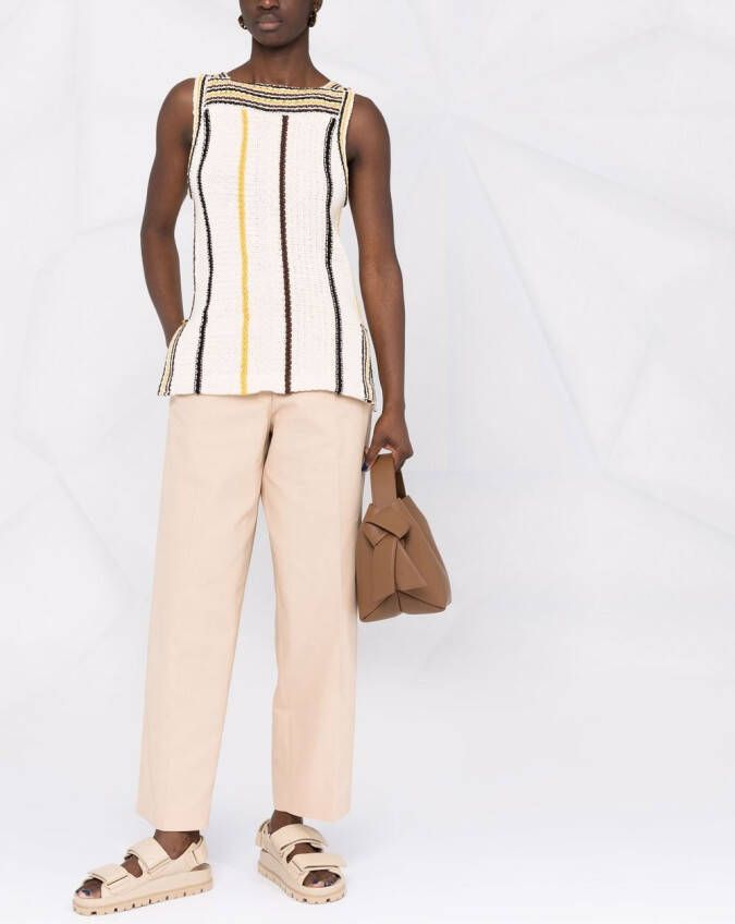 Jil Sander High waist broek Beige