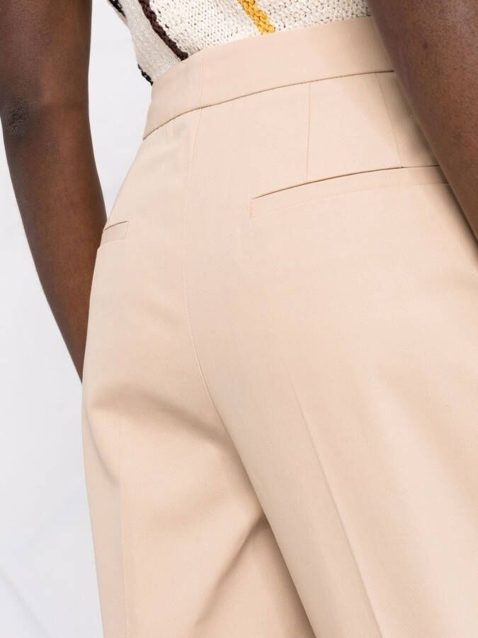 Jil Sander High waist broek Beige
