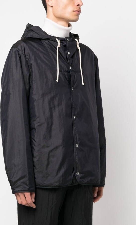 Jil Sander Jas met capuchon Blauw