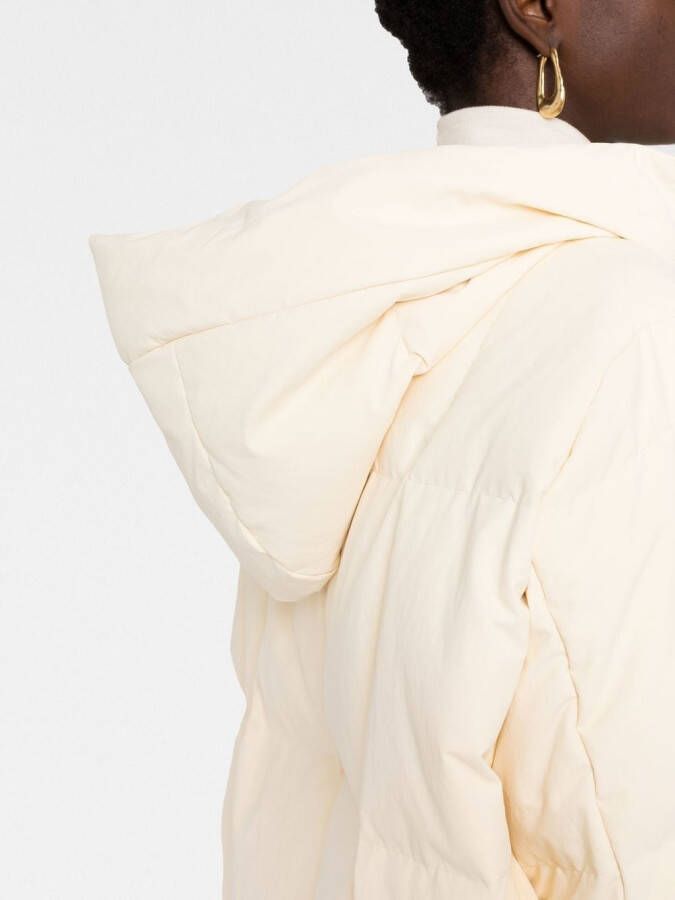 Jil Sander Jas met capuchon Beige