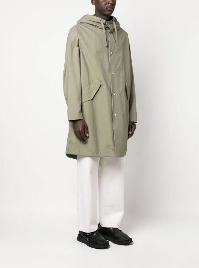 Jil Sander Jas met capuchon Groen
