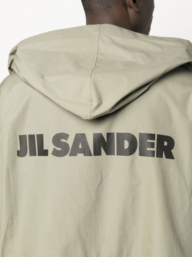 Jil Sander Jas met capuchon Groen