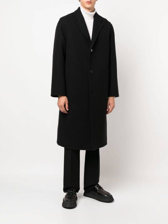 Jil Sander Jas met enkele rij knopen Zwart