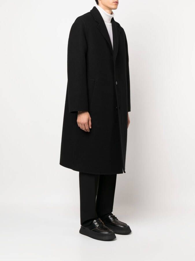 Jil Sander Jas met enkele rij knopen Zwart