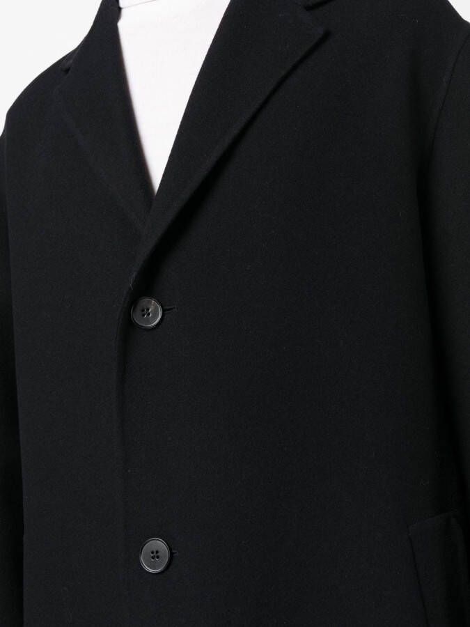 Jil Sander Jas met gekerfde kraag Blauw