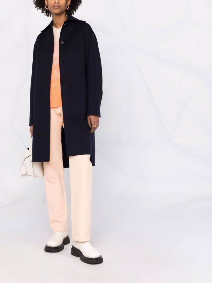Jil Sander Jas met knopen Blauw