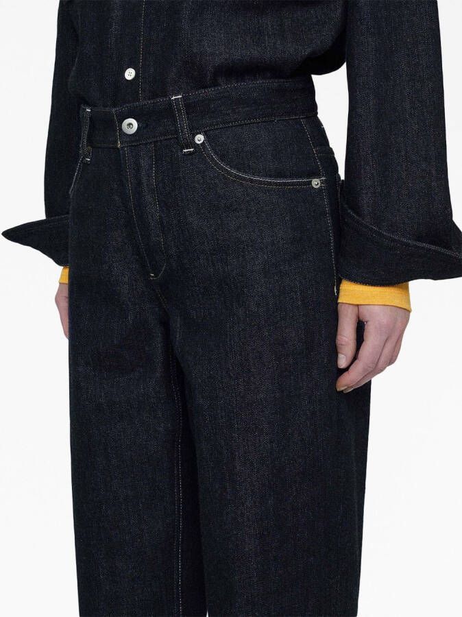 Jil Sander Jeans met contrasterende stiksels Blauw