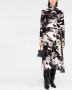 Jil Sander Jurk met bloemenprint Zwart - Thumbnail 2
